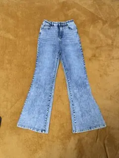 FUN フレアパンツ デニム ジーンズ L デニムパンツ