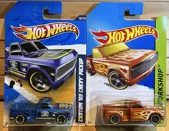ホットウィール　CUSTOM 69 CHEVY PICKUP 2台セット