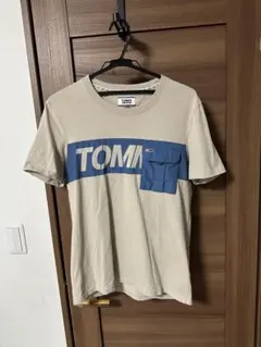 TOMMY JEANS フロントポケット付きTシャツ L