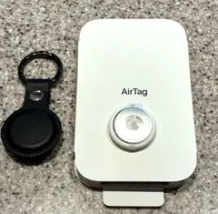 Apple AirTag フェイクレザーキーリングセット　新品　個人名刻印入り