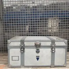 ヴィンテージ□アルミ□アンティーク□船用トランクケース□収納箱