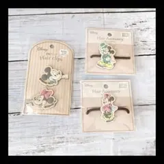 ディズニー　前髪クリップ　ヘアゴムセット