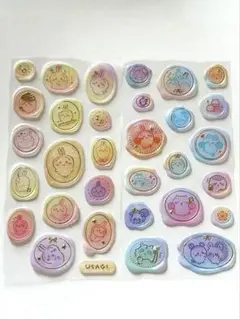 【正規品】ちいかわメルティシュシュ　シーリングスタンプ風シール2種　 ※台紙なし