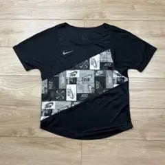 NIKE ランニングウェア 半袖 トップス 黒のサムネイル