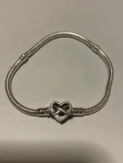 Pandora ブレスレット　インフィニティ　ハート　シルバー　18cm