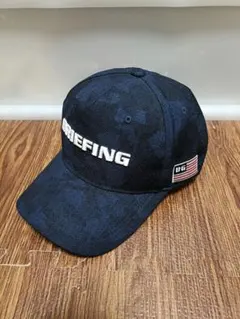 極美品 BRIEFING ゴルフ キャップ ネイビー