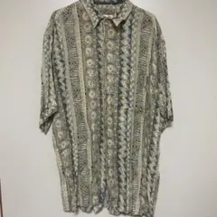 pierre cardin 半袖シャツ 柄シャツ L