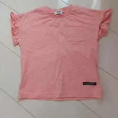 未使用　BREEZE フリル袖 ポケット付き Tシャツ ピンク 110のサムネイル