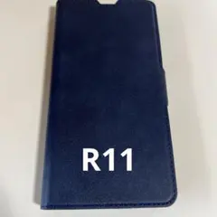 R11用手帳型スマートフォンケース ネイビー カード収納付き