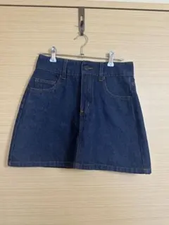 ダークブルー デニムミニスカート タイト