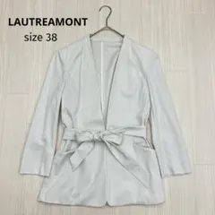 LAUTREAMONT ロートレアモン ノーカラー ジャケット カジュアル 38のサムネイル