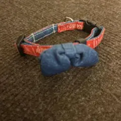 FEERIQUE デニムリボン付き首輪　美品