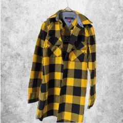 TOMMY ブラックチェック 長袖シャツ ②