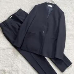 極美品・近年✨PLST 　ウォームリザーブカラーレスジャケット　パンツ　洗える