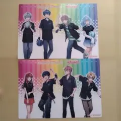 カラフルピーチ 　ラウンドワンコラボマット B4サイズ- 3種類、4枚