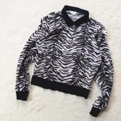 90s Christian Dior VINTAGE ゼブラ柄 ポロシャツ Mのサムネイル