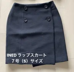 INÉD 黒 ダブルボタン タイトスカート 7