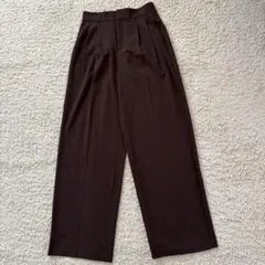 GU 丈長め　タックワイドパンツ　股下80cm Mサイズ