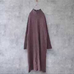 ★美品◆アーバンリサーチロッソ◆1枚でサマになる♡リブニットロングワンピースPK