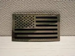 【実物生地】USA Flag Patch IR Reflector マルチカム