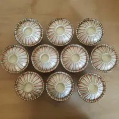加藤作助 麦藁手蓋物 蓋茶椀 10客 共箱 加藤作助 麦藁手蓋物 蓋茶椀 10客 共箱 - メルカリ