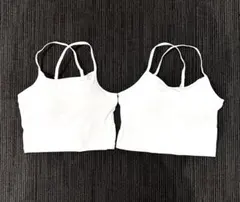 GU ブラフィール　2WAY クロップドキャミソール　2枚セット