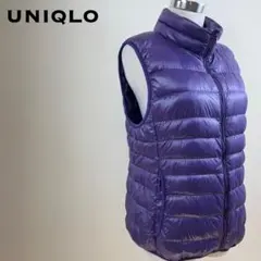 UNIQLO ユニクロ ウルトラライトダウンベスト レディースL パープル
