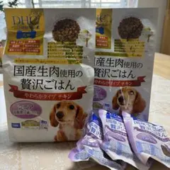 DHC 国産生肉使用の贅沢ごはん　犬用　シニア（7歳以上）セットのサムネイル