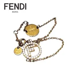 フェンディ FENDI ブレスレット エフイズ サークルゴールド ラインストーンのサムネイル