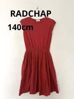 RADCHAP ノースリーブ ワンピース レッド 140 綿100%のサムネイル