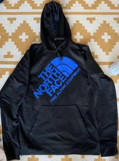 ノースフェイスパーカー スウェット US限定モデル S ロゴ ブルー