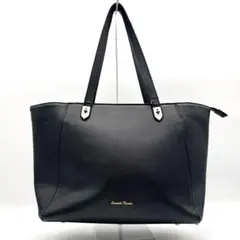 サマンサタバサ A4 トートバッグ ショルダー ブラック 黒