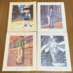 名探偵コナン ポートレート 江戸川コナン 工藤新一 服部平次 怪盗キッド 4枚