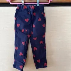 ハート柄　薄手スエットパンツ 90cm