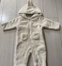 petit main ミッフィーロンパース アイボリー