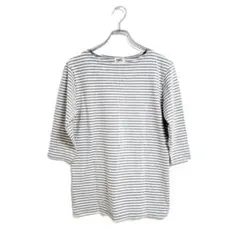 ジャーナルスタンダード カットソー 七分袖 綿 M ボーダー 春秋 きれいめ