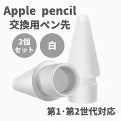 Apple pencil ペン先 アップル ペンシル 替え芯　2個　iPad