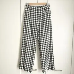 URBAN RESEARCH ギンガムチェック ワイドパンツ 38のサムネイル
