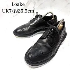 ローク 624B フルブローグ ウイングチップ 厚底 UK7 25.5のサムネイル