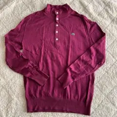 LACOSTE 長袖ポロシャツ パープル