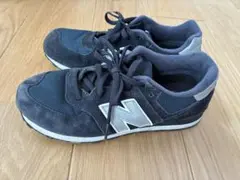 new balance KL574NSG ネイビー スニーカー　24.5