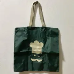 クイーンズ伊勢丹 エコバッグ グリーン コック帽 トートバッグ サブバッグ