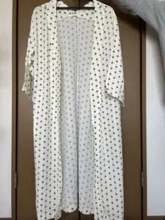 ロングカーディガン ガウン ワンピース