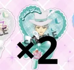 キミとアイドルプリキュア 映画 入場特典うちわ型クリアカード 響カイト
