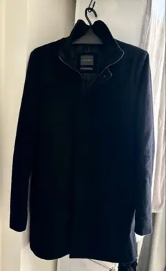 ネイビー チェスターコート