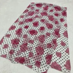 希少　花柄＆水玉柄　大判ストール