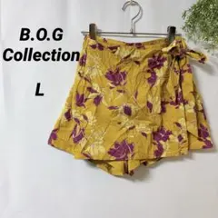 美品B.O.G Collection 【L】花柄ラップショーツ 巻きスカート風