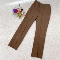 美品★【INED/イネド】ストレートパンツ (5)日本製センタープレス　スリット