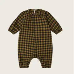 ORGANIC ZOO BLUEBERRY GINGHAM ONESIE