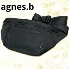 agnes.b アニエスベー ウエストポーチ ボディバッグ ブラック